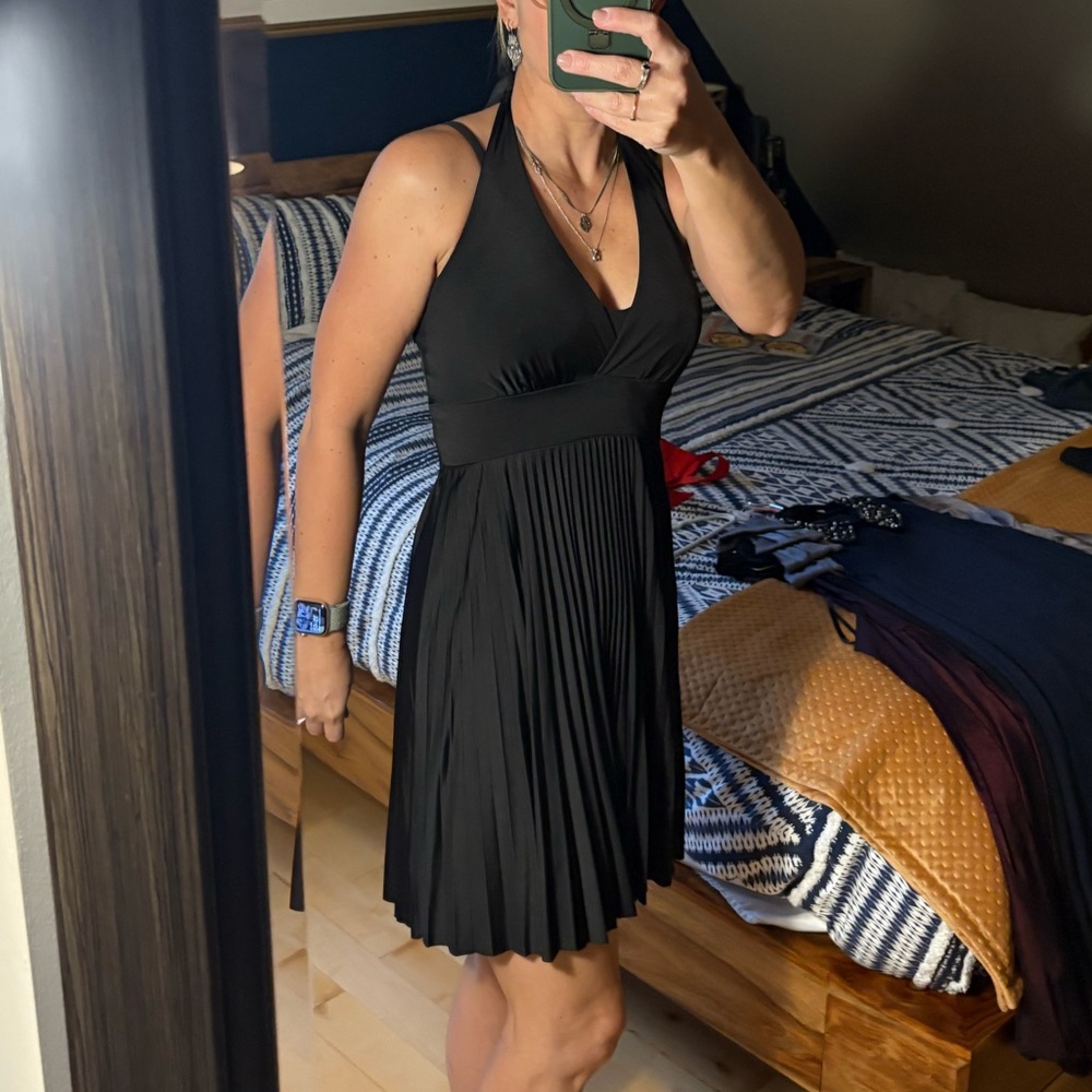 Elegant Black Halter Dress medium